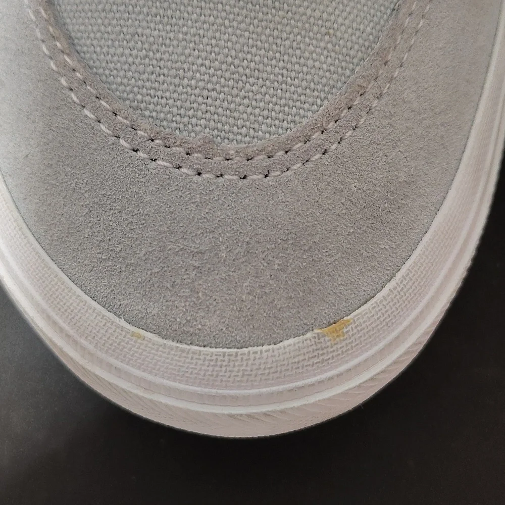 Vans Sneakers Mens Size 6 High Top Light Blue Suede/Canvas Skater Shoes Pop Cush - Picture 11 of 12